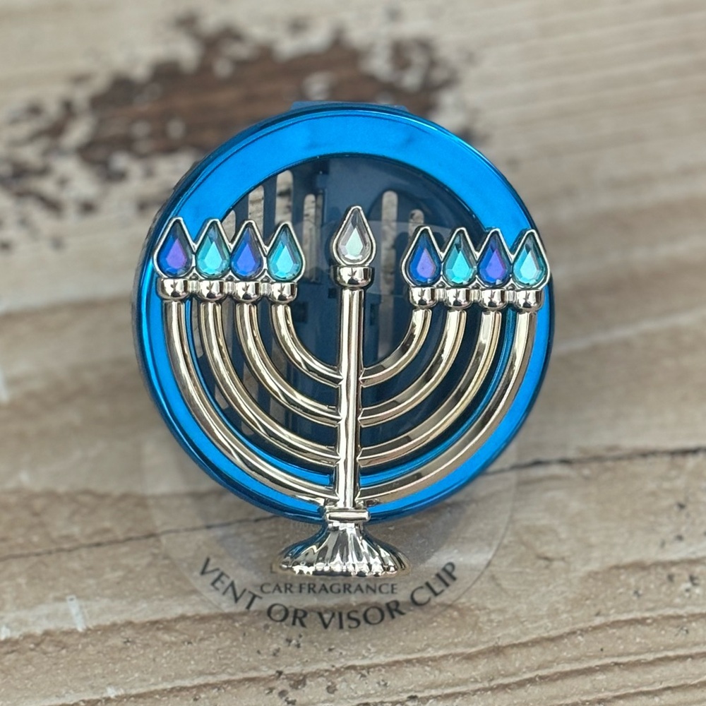Menorah Vent/Visor Car Fragrance Clip